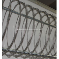 Metal razor wire fence